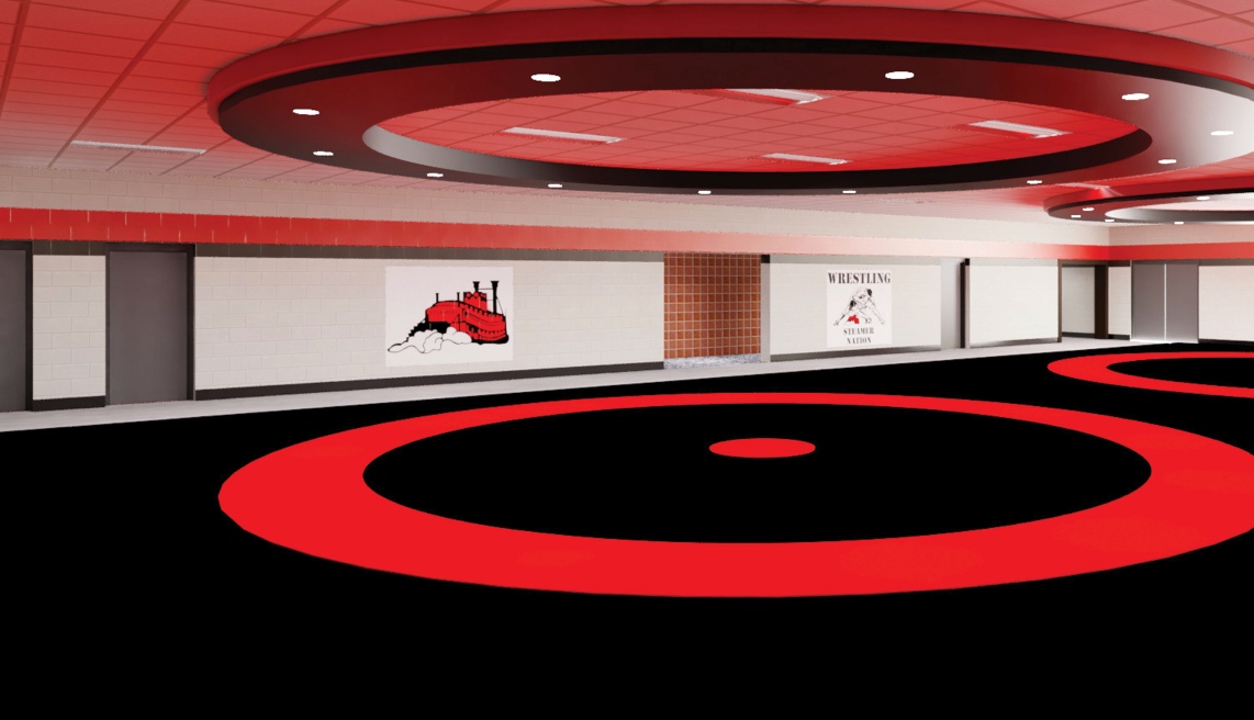 Interior Wrestling Room HS 